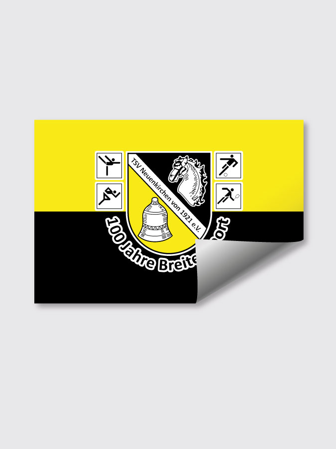 Aufkleber DIN A7 Logo