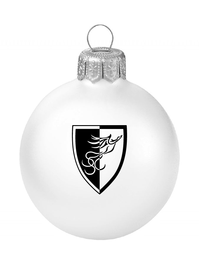 Weihnachtskugel Logo 8cm