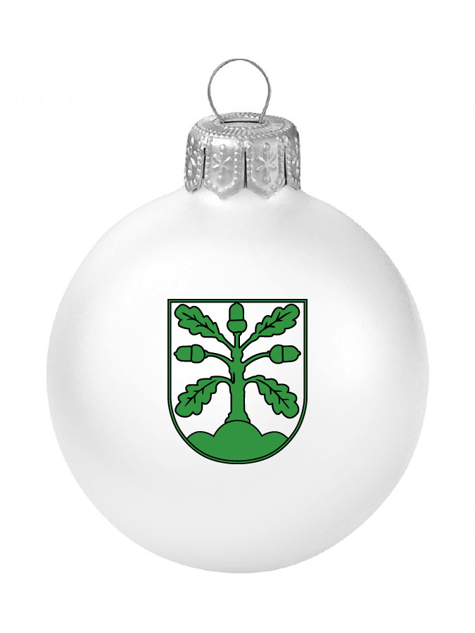 Weihnachtskugel Logo 8cm