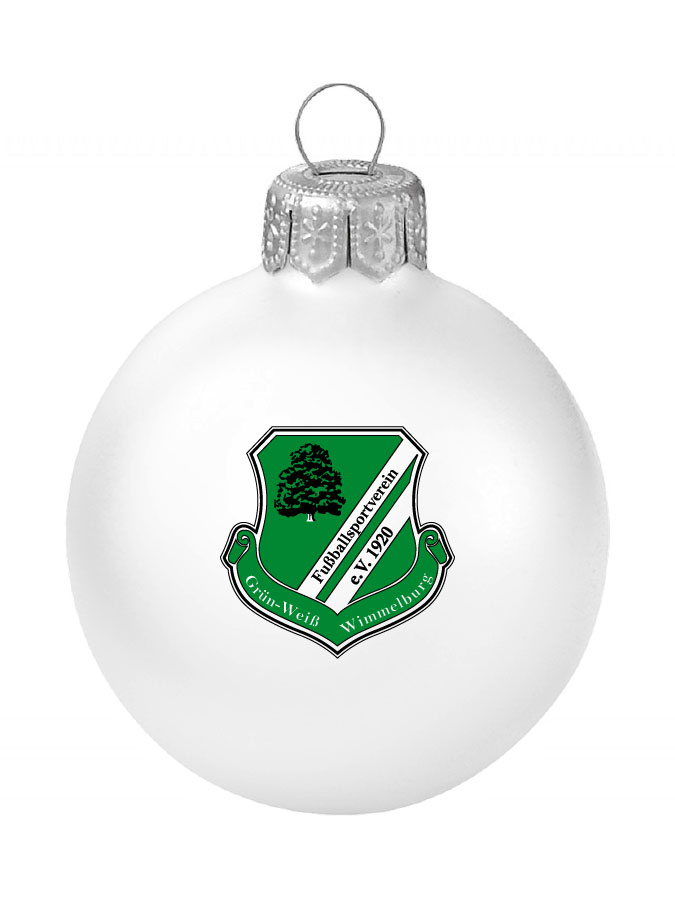 Weihnachtskugel Logo 8cm