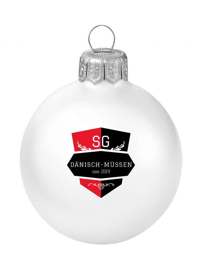 Weihnachtskugel Logo 8cm