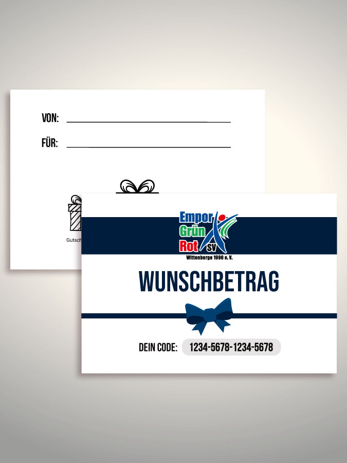 Geschenkgutschein per Versand (Weiß)
