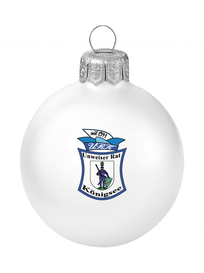 Weihnachtskugel Logo 8cm