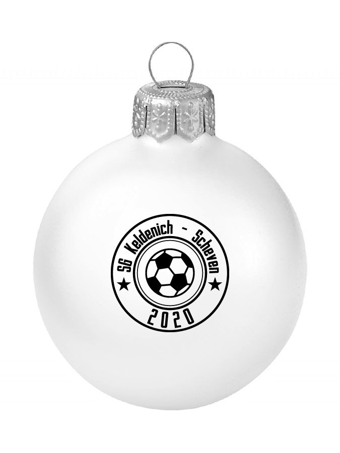 Weihnachtskugel Logo 8cm