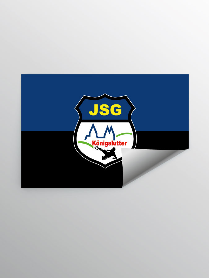 Aufkleber DIN A7 Logo