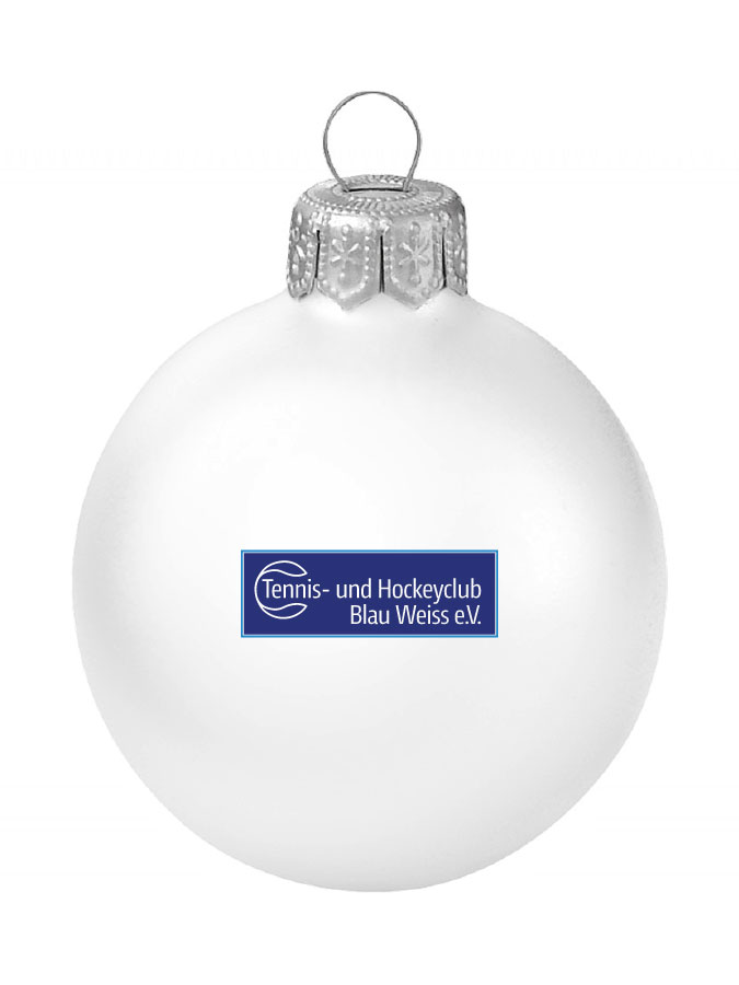 Weihnachtskugel Logo 8cm