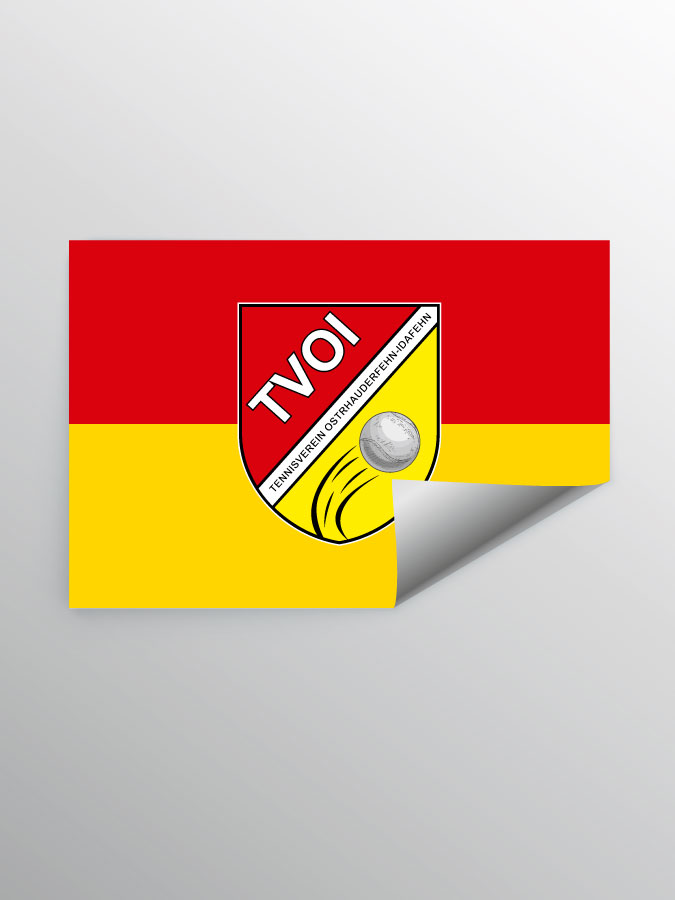Aufkleber DIN A7 Logo
