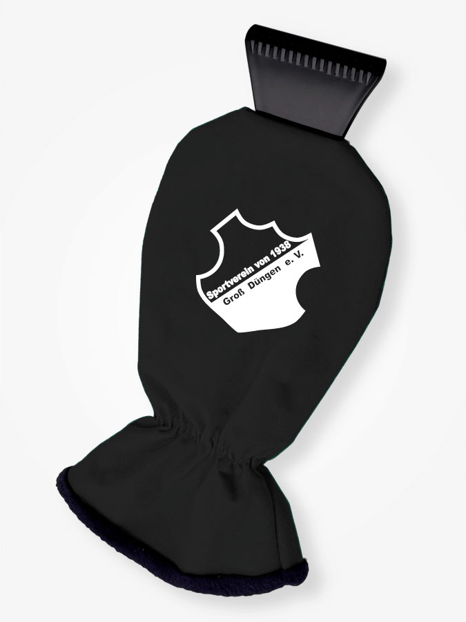 Eiskratzer mit Handschuh