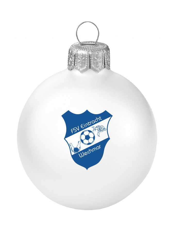 Weihnachtskugel Logo 8cm