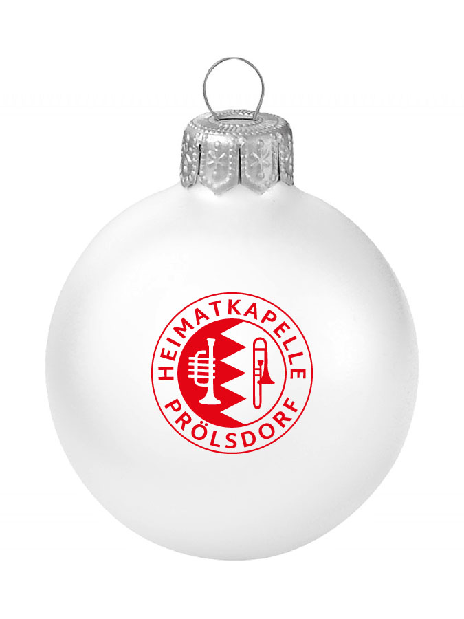 Weihnachtskugel Logo 8cm