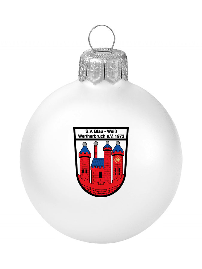 Weihnachtskugel Logo 8cm