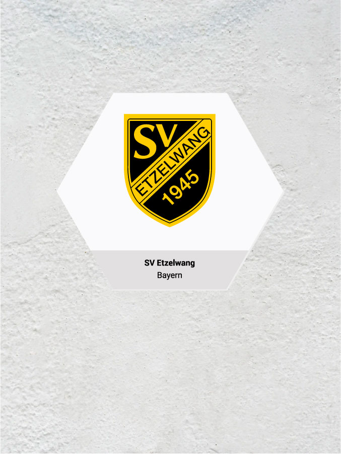 Wandkachel Hexagon mit Logo