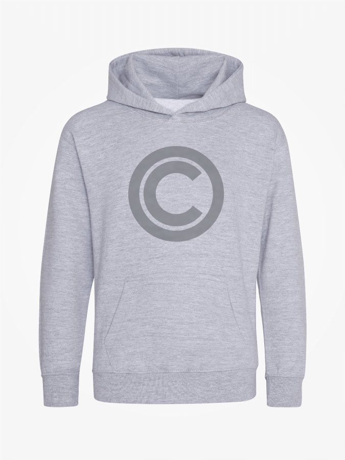 Hoodie All Grey Kids Unisex