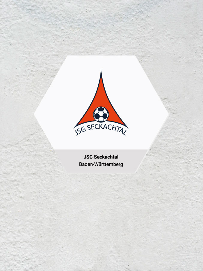 Wandkachel Hexagon mit Logo
