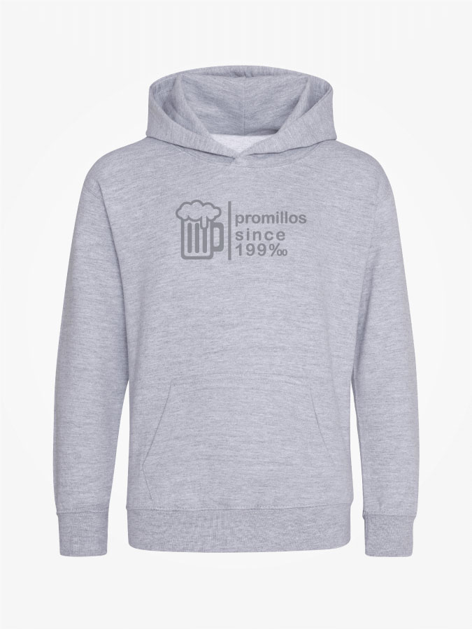 Hoodie All Grey Kids Unisex