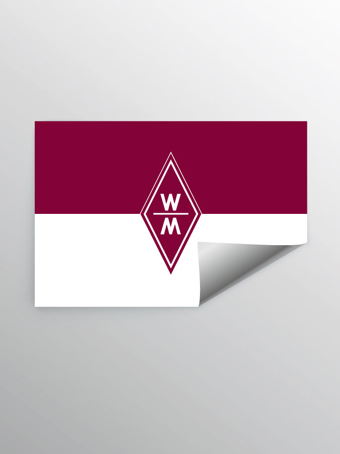 Aufkleber DIN A7 Logo