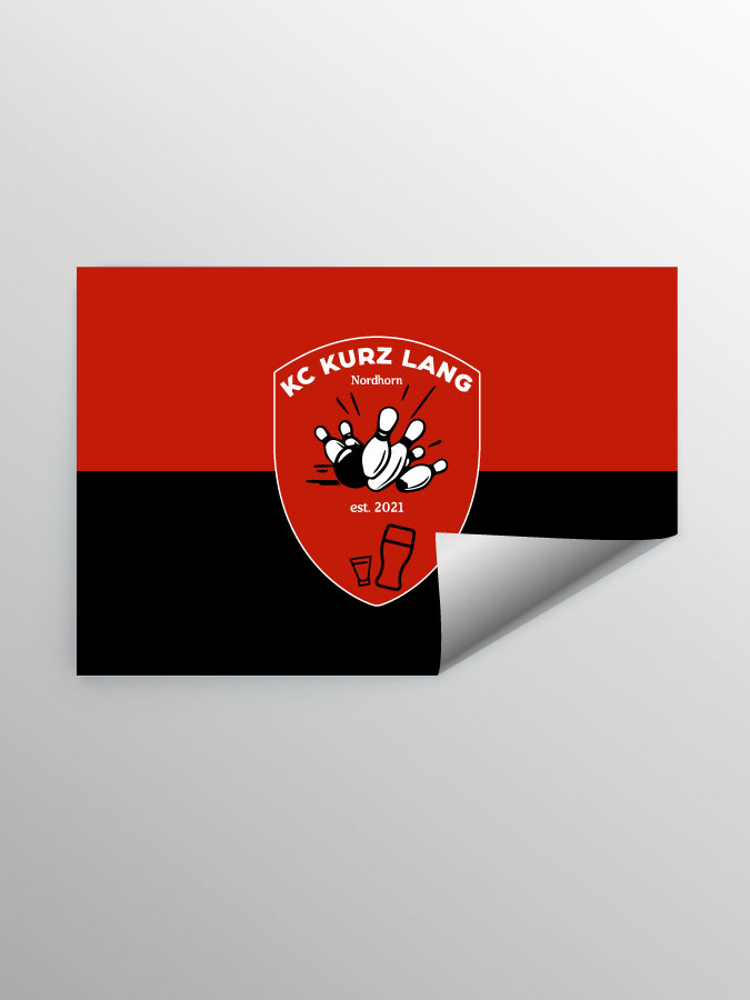 Aufkleber DIN A7 Logo