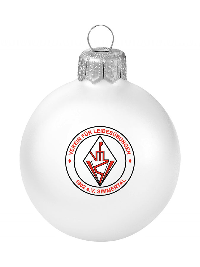 Weihnachtskugel Logo 8cm