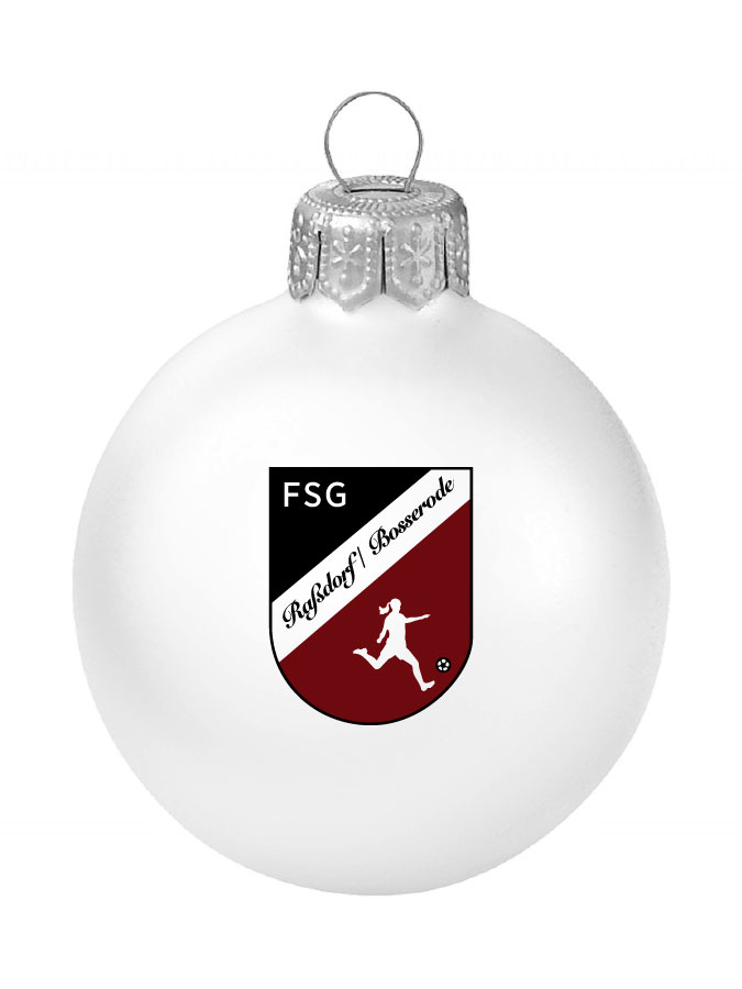 Weihnachtskugel Logo 8cm