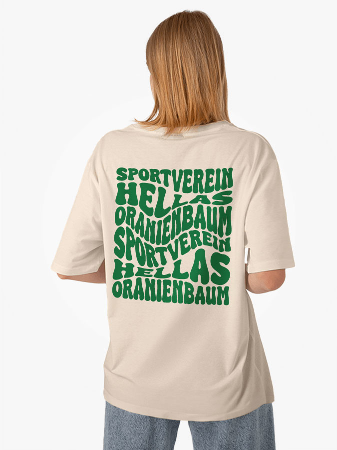 Oversized Shirt Wavy Damen