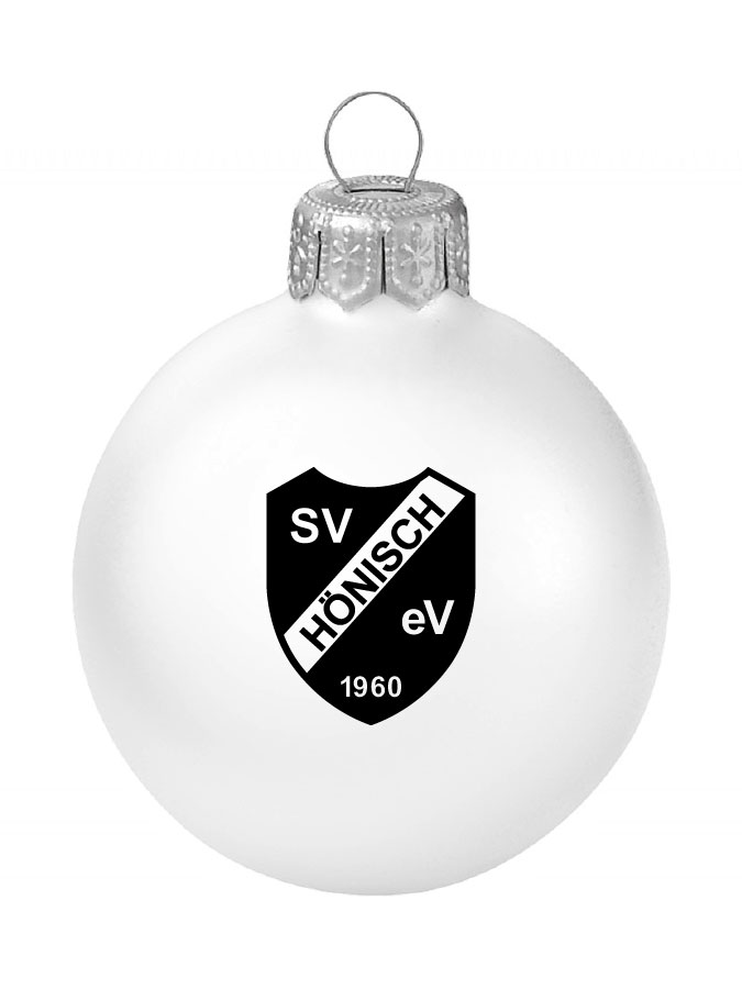Weihnachtskugel Logo 8cm