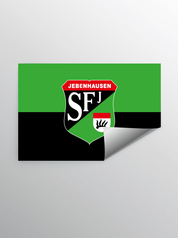 Aufkleber DIN A7 Logo