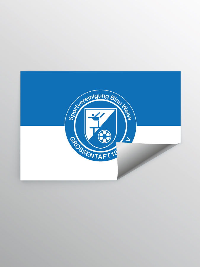 Aufkleber DIN A7 Logo