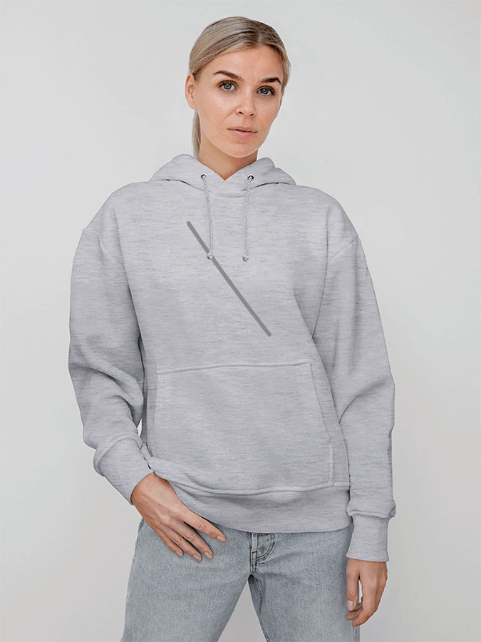 Hoodie All Grey Unisex