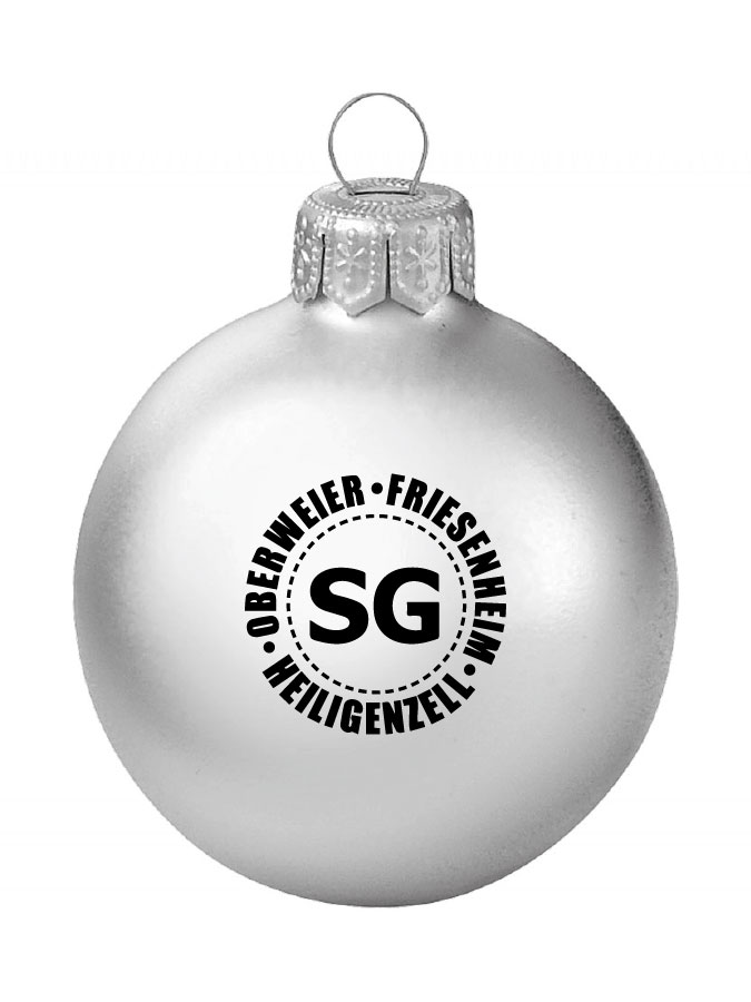 Weihnachtskugel Logo 8cm