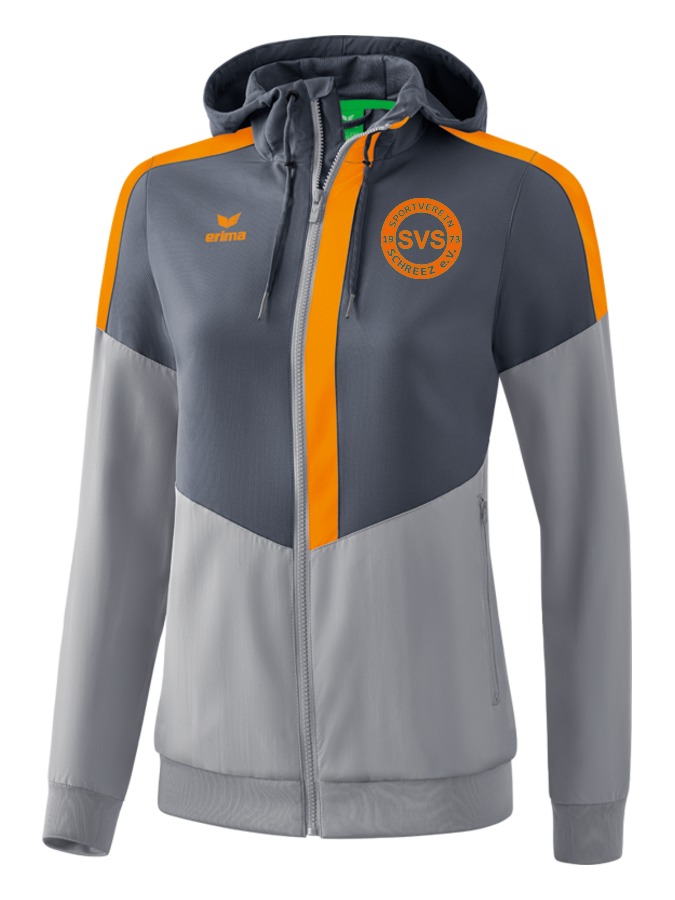 Erima Squad Tracktop Jacke mit Kapuze Damen