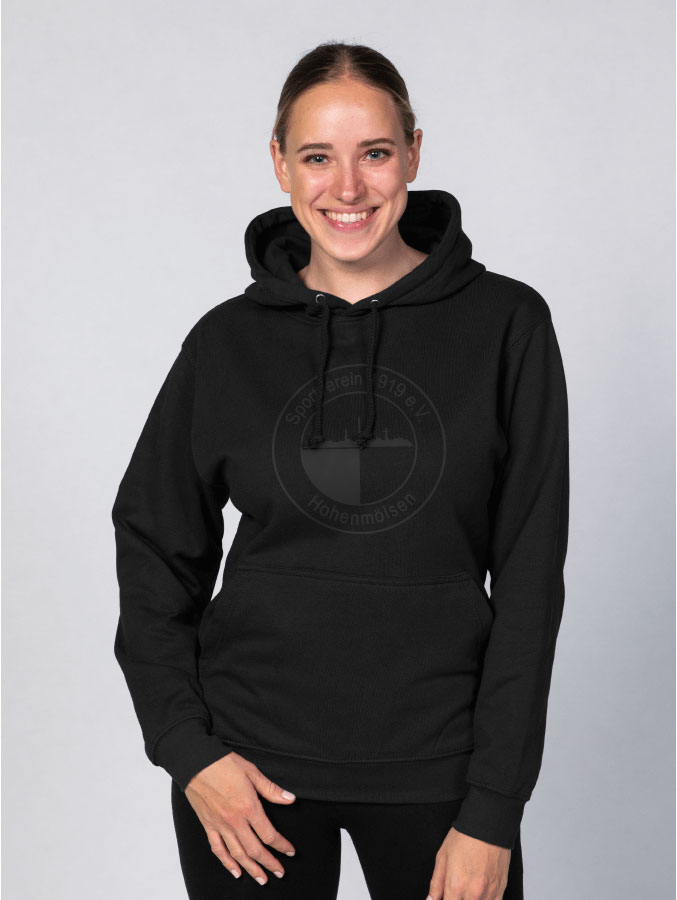 Hoodie All Black Damen