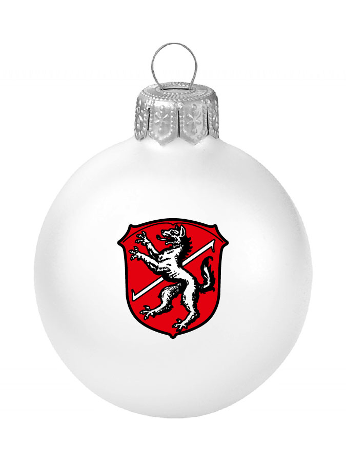 Weihnachtskugel Logo 8cm