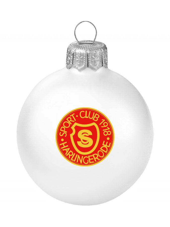 Weihnachtskugel Logo 8cm