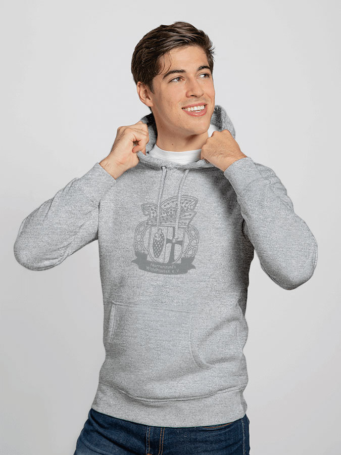 Hoodie All Grey Herren