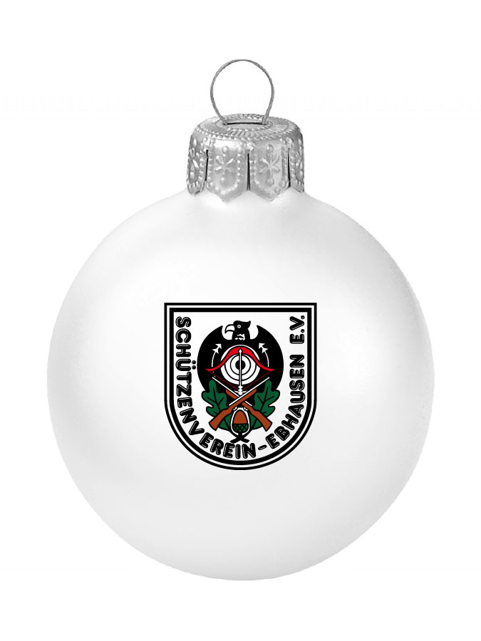 Weihnachtskugel Logo 8cm