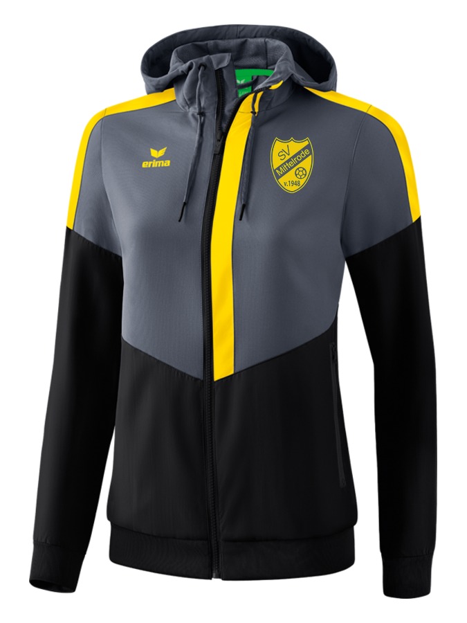 Erima Squad Tracktop Jacke mit Kapuze Damen