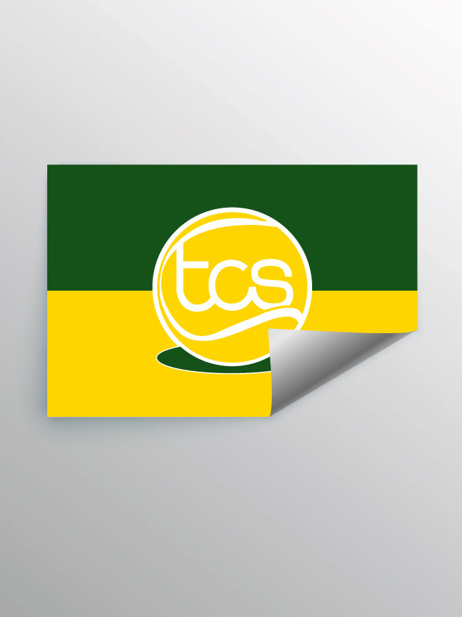 Aufkleber DIN A7 Logo