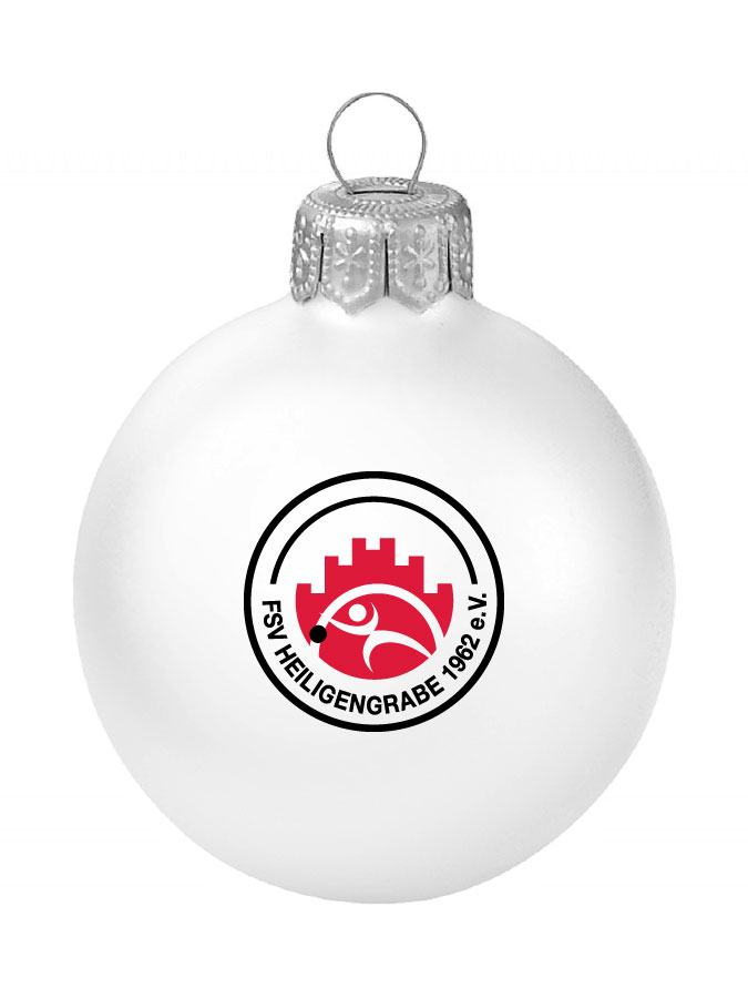 Weihnachtskugel Logo 8cm