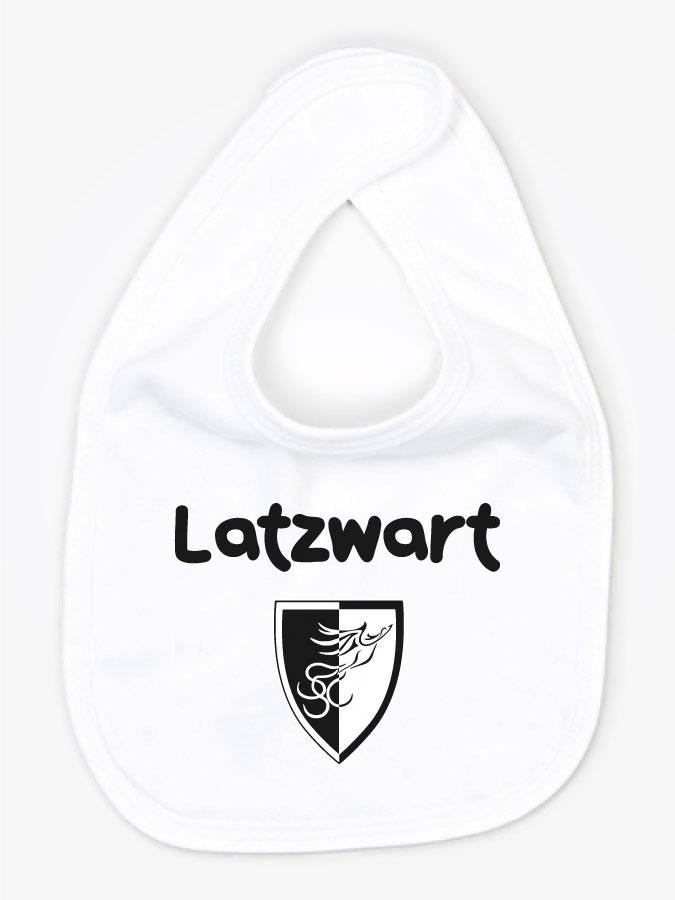 Babylätzchen Latzwart