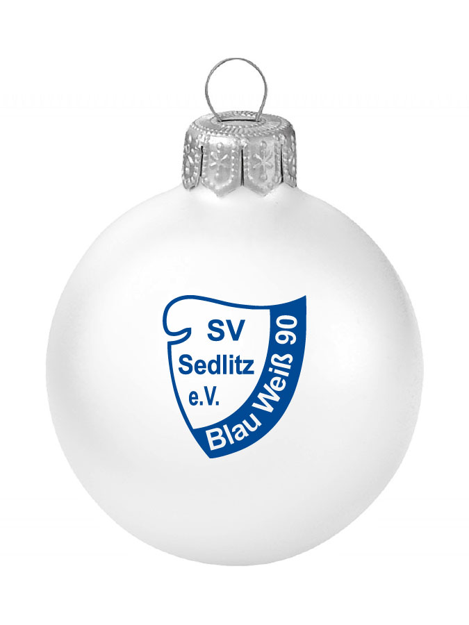 Weihnachtskugel Logo 8cm