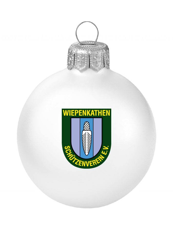 Weihnachtskugel Logo 8cm
