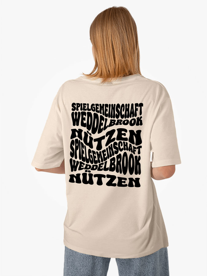 Oversized Shirt Wavy Damen