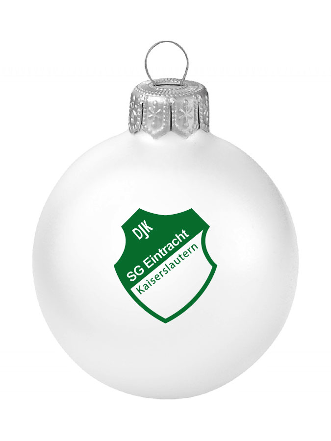 Weihnachtskugel Logo 8cm