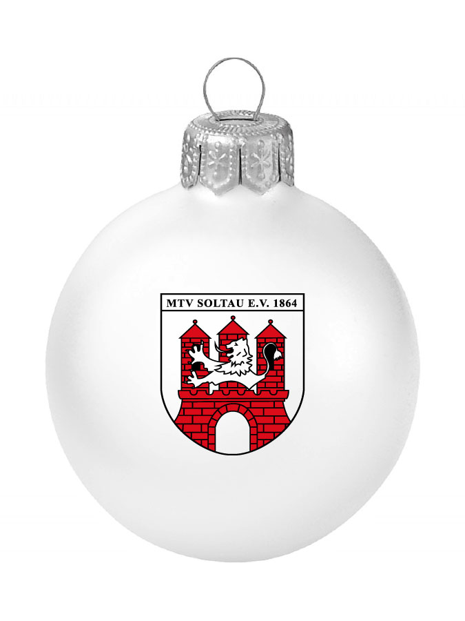 Weihnachtskugel Logo 8cm