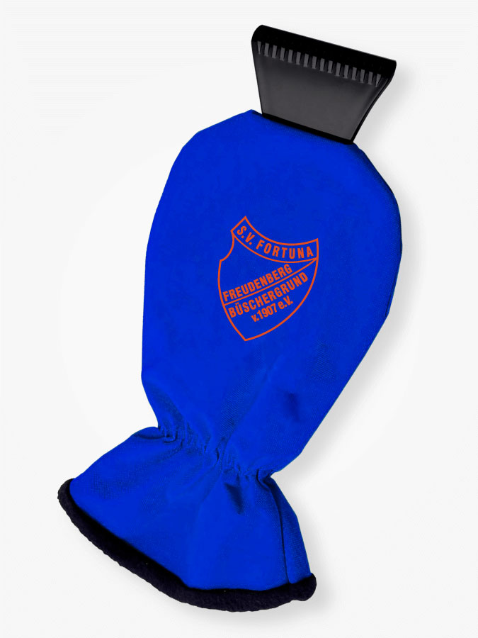 Eiskratzer mit Handschuh