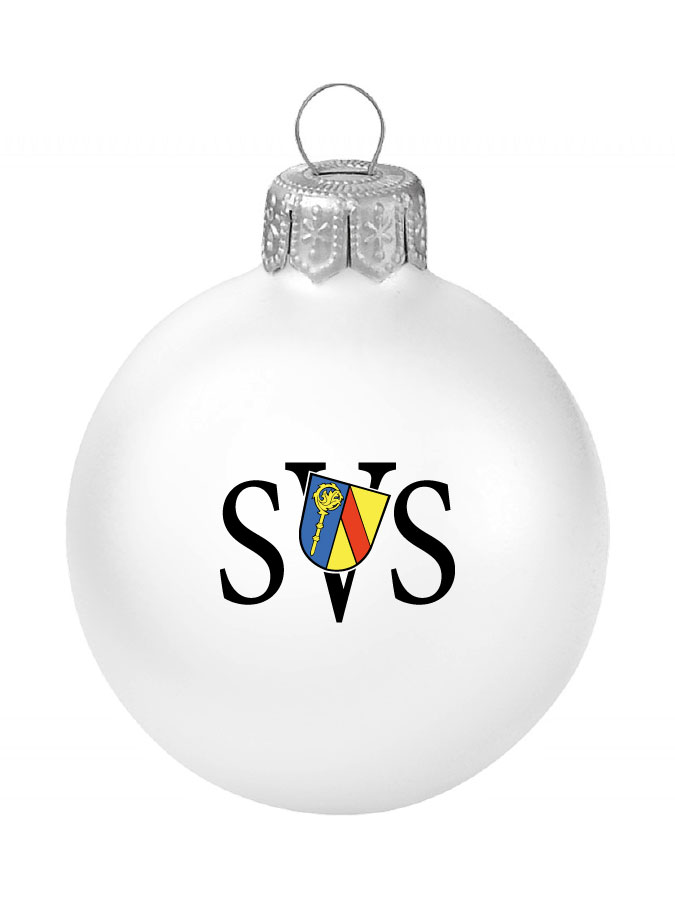 Weihnachtskugel Logo 8cm