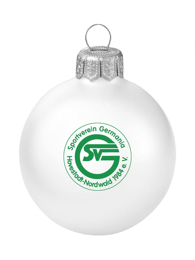 Weihnachtskugel Logo 8cm