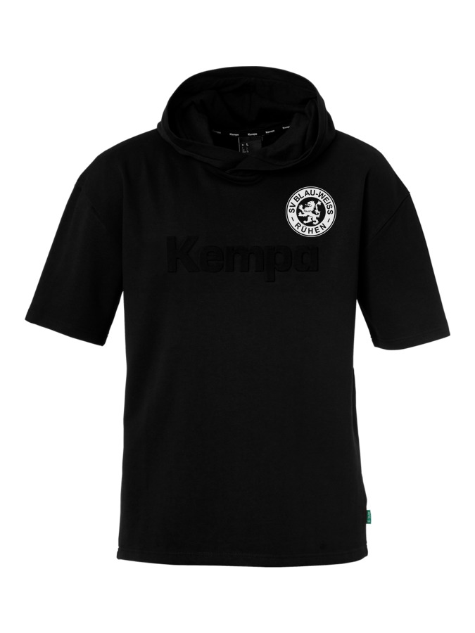 Kempa Kapuzen-T-Shirt Black & White