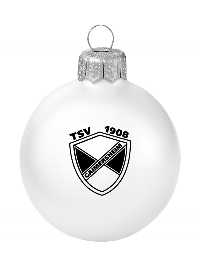 Weihnachtskugel Logo 8cm