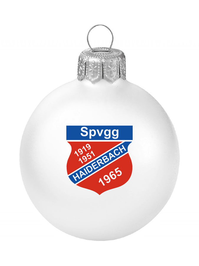 Weihnachtskugel Logo 8cm